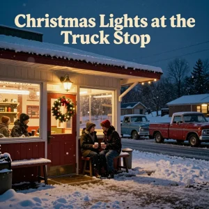 Christmas Lights at the Truck Stop