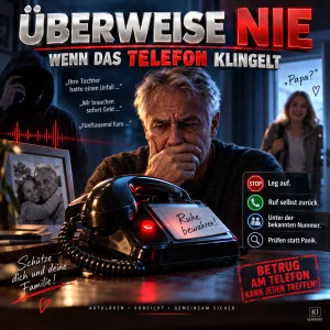 ÜBERWEISE NIE – WENN DAS TELEFON KLINGELT